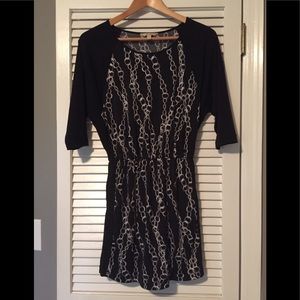 BR dress Blk with chain design & pockets